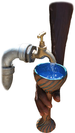 Cup of clean water
