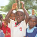 Nursery school children singing