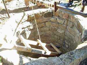 Digging a shallow well at a school in Makivenzi, Kenya.