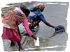 Women collecting dirty water