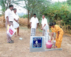 Water from the new well